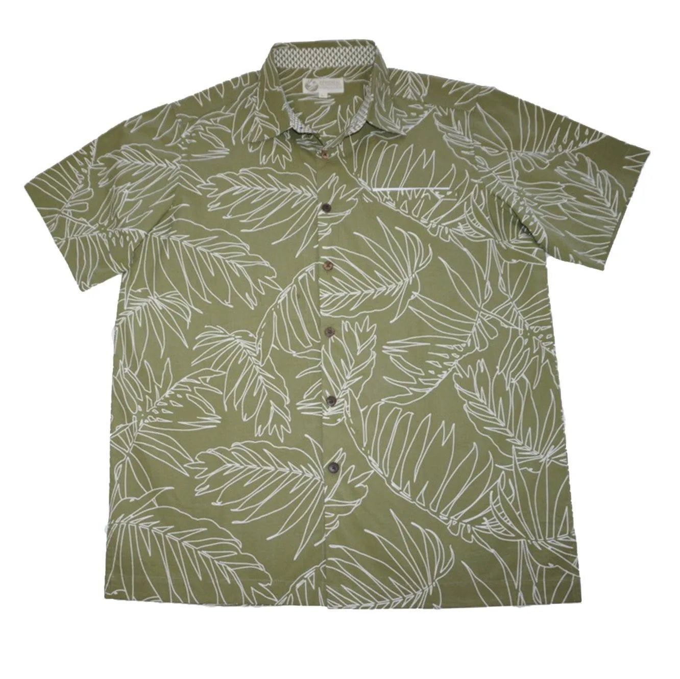 Men Hawaiian shirt wih welt pocket-front side